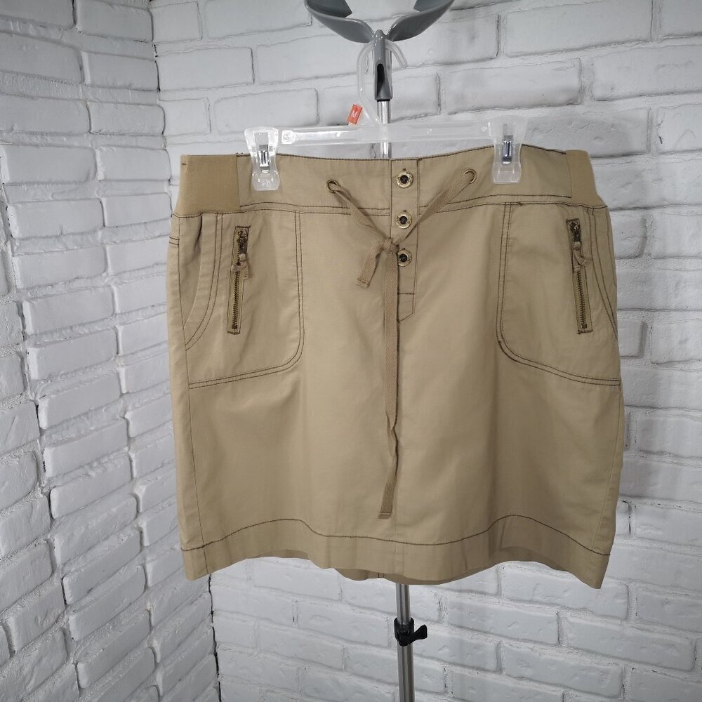Denver Hayes Vintage Ladies Size 14/5 Tan Pull On Style Skorts
